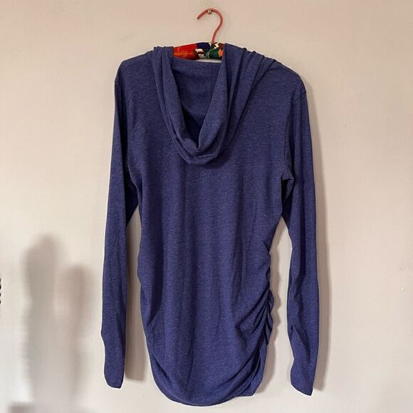 Lucy brand | royal blue hooded maternity top - Picture 6 of 6